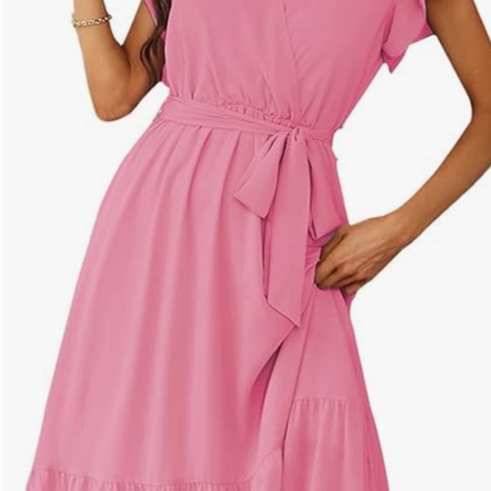 Flowy Maxi Wrap Dress
